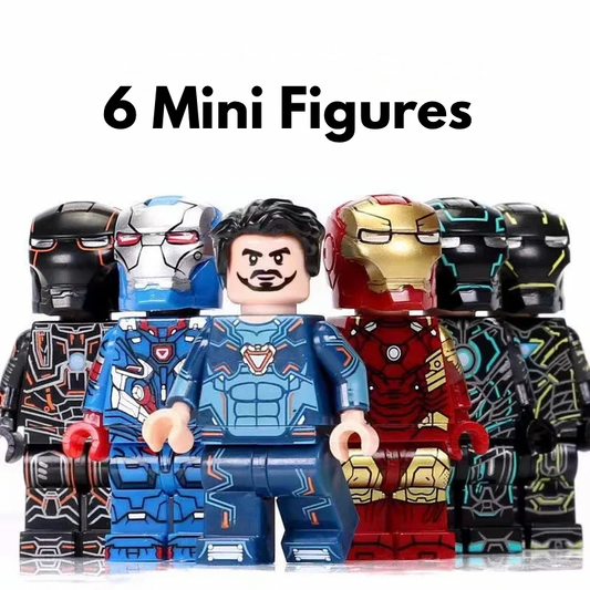 6 Iron Mini Figures